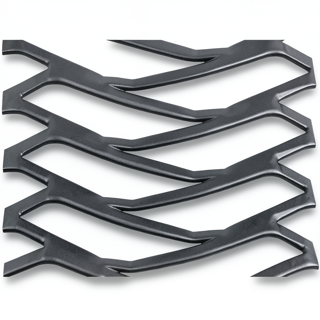 Hot Rolled Expanded Metal Mesh Momawaj Form Thickness 2.8 mm Size 1.22×5 m