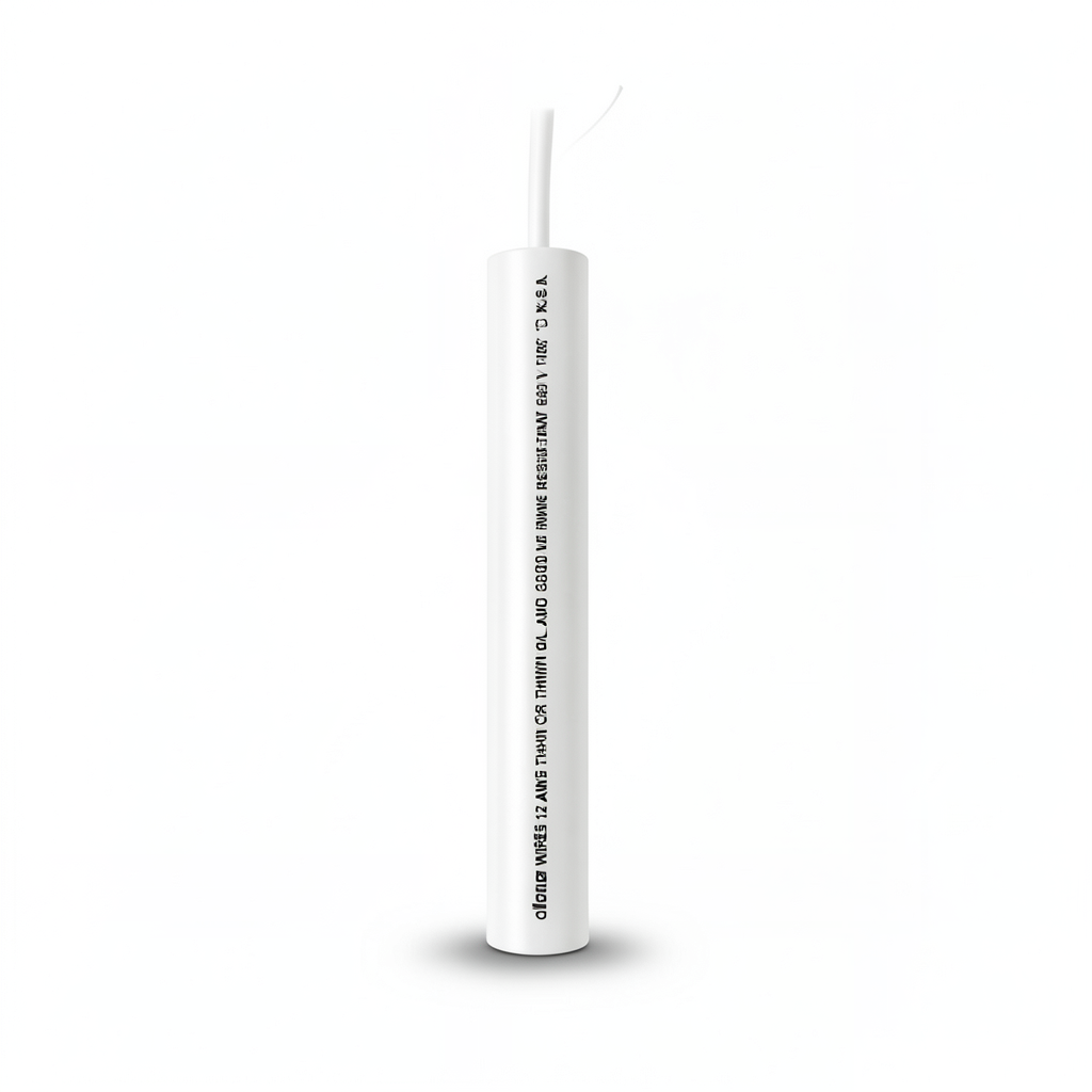 كابل نحاس THHN/THWN عزل PVC 105°C مقاس 2.08 مم² 600 فولت طول 250 قدم أبيض | شركة الفنار