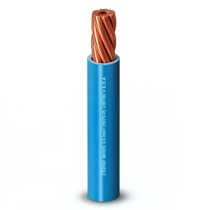 لفة سلك كهرباء مفرد مجدول 150 مم2 450/750 فولت موصل نحاس معزول PVC لون أزرق | شركة الفنار