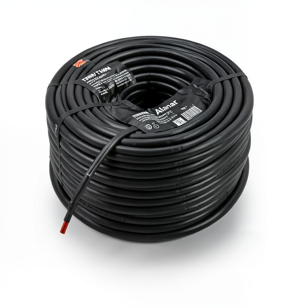 كابل نحاس THHN/THWN معزول PVC 105 درجة مئوية مقاس 3.31 مم² 600 فولت 500 قدم أسود | شركة الفنار