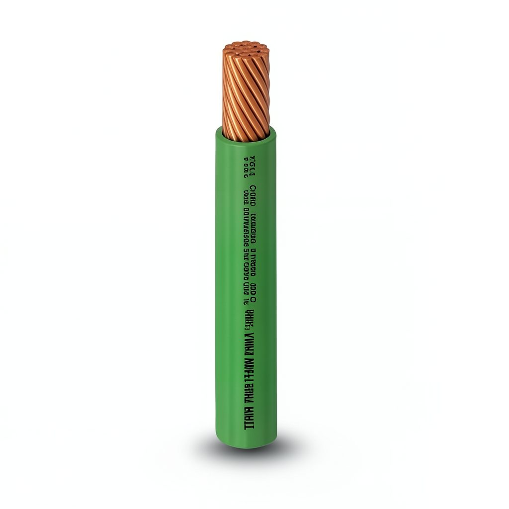 THHN/THWN Copper Cable PVC 105°C Insulation 2.08 mm² 600 Volt 500 Feet Green | Al Fanar