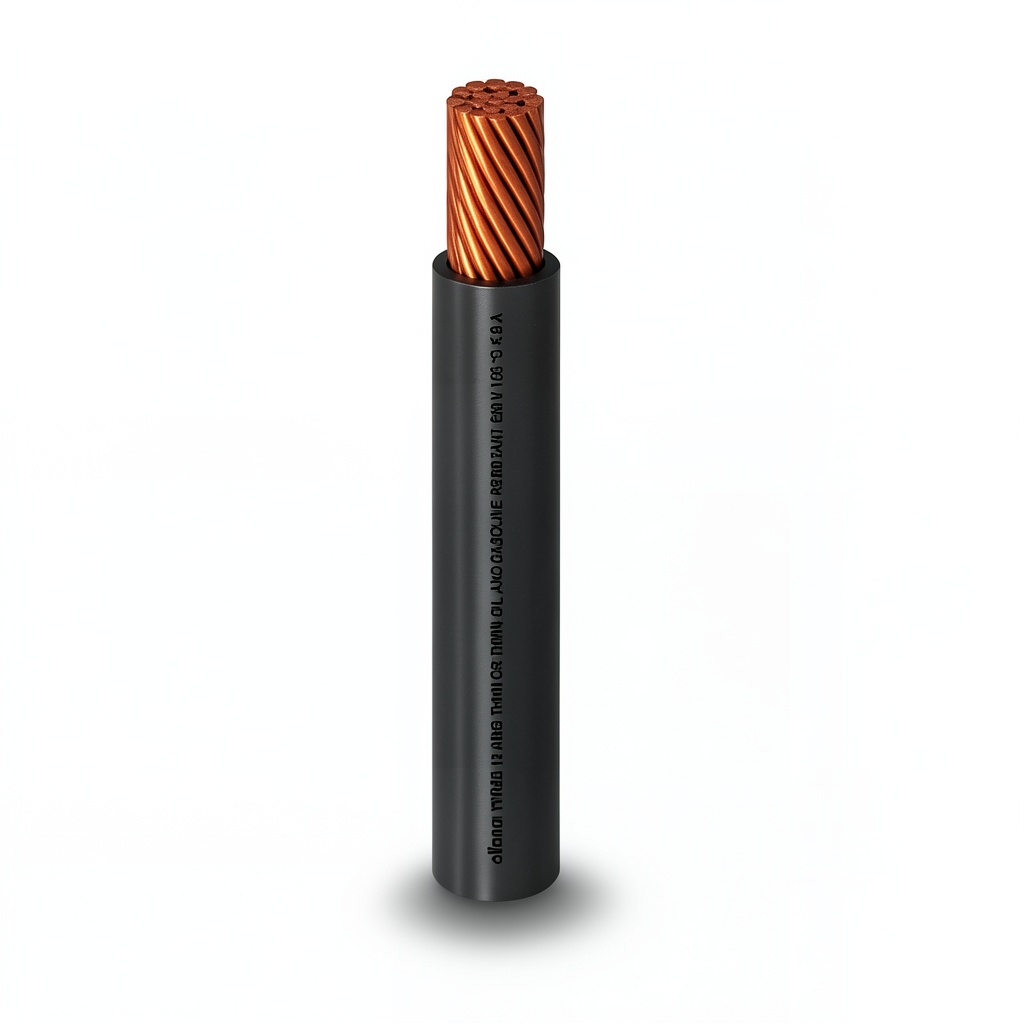 THHN/THWN Copper Cable PVC 105°C Insulation 3.31 mm² Diameter 3.1 mm 600 V 300 Ft Black | Al Fanar