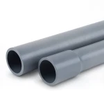 UPVC Pipes Nominal Pressure 6 Bar Outside Diameter 50 mm Thickness 1.80 mm Gray