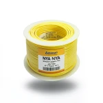 سلك كهرباء 2.5 مم2 NYA 450/750 فولت، نحاس مجدول، PVC 90°C، اصفر | شركة كابلات الشرقية للصناعة