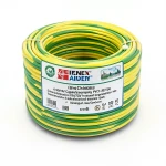سلك كهرباء نحاس مجدول 6 مم²، 450/750 فولت، عزل PVC 70°C، أصفر/أخضر | شركة كابلات الشرقية للصناعة