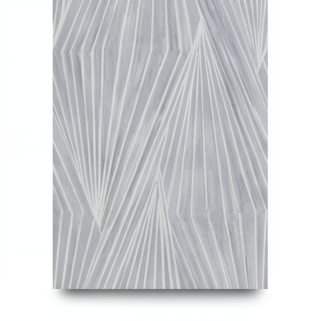 Italian Geometric Wallpaper 10m x 0.73m, Grey Color, Model Z90053