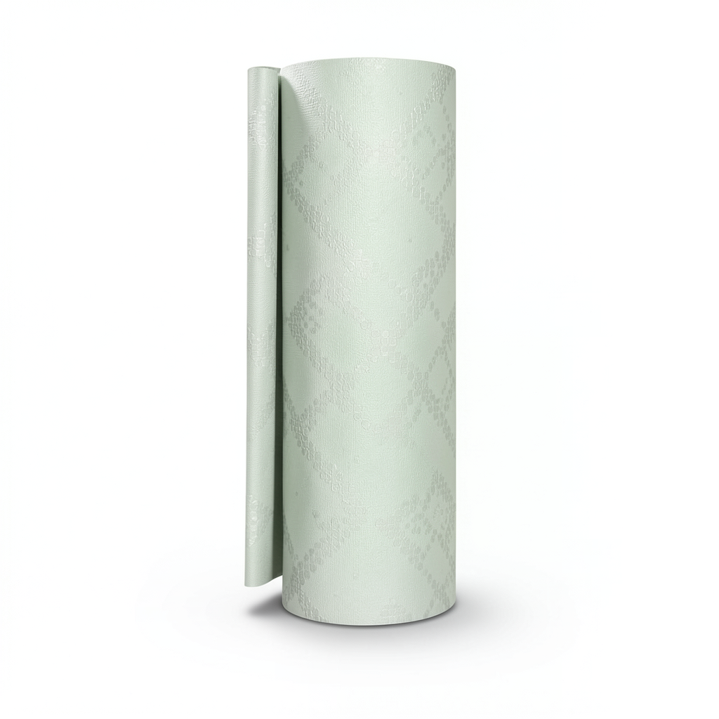 Classic Italian Wallpaper 10m x 0.73m Pale Green, Model Z90045