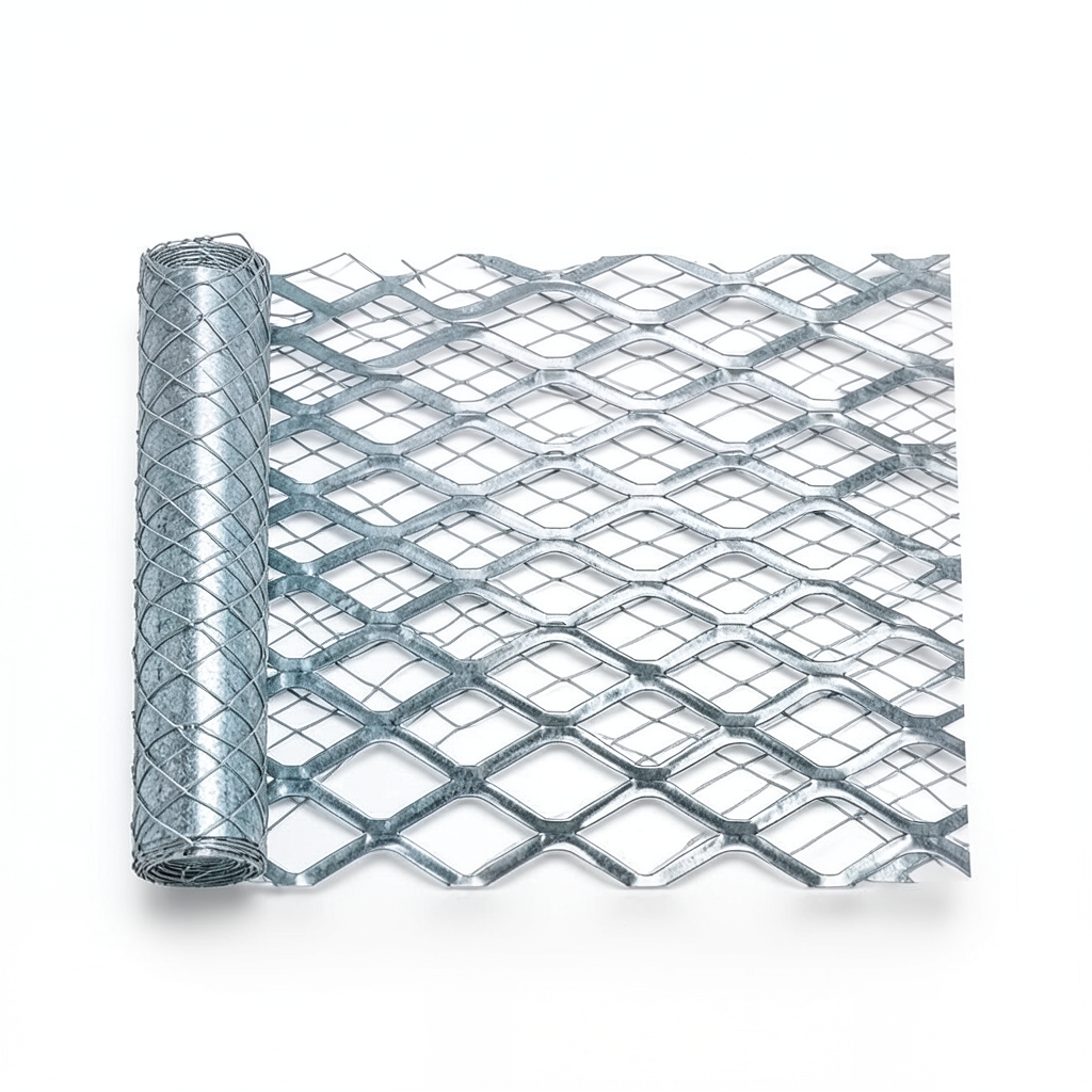 Galvanised Steel Expanded Metal Mesh Bahri 1.4 mm Thickness 1.22 m Width 4 m Length
