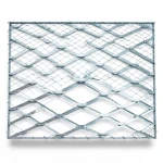 Galvanised Steel Expanded Metal Mesh Bahri 2.3 mm Thickness 1.22 m Width 4 m Length