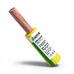 سلك كهرباء مجدول 10 مم² 450/750 فولت، موصل نحاس، معزول PVC 70°C، أصفر/أخضر | شركة كابلات الشرقية للصناعة