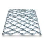 Galvanised Steel Expanded Metal Mesh Bahri 1.7 mm Thickness 1.22 m Width 4 m Length