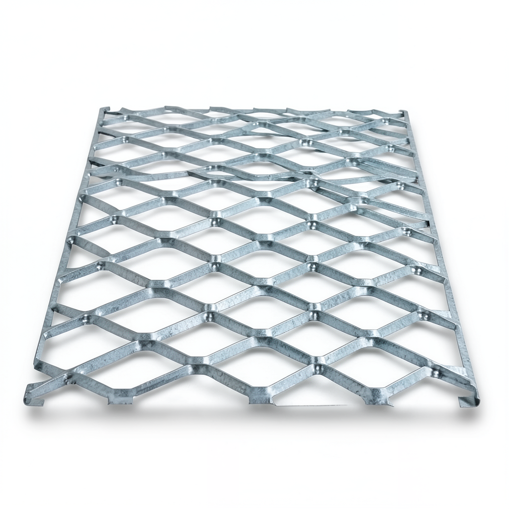Galvanised Steel Expanded Metal Mesh Bahri 1.7 mm Thickness 1.22 m Width 4 m Length