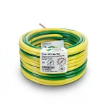 سلك كهرباء مجدول 10 مم² 450/750 فولت، موصل نحاس، معزول PVC 70°C، أصفر/أخضر | شركة كابلات الشرقية للصناعة