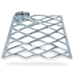Galvanised Steel Expanded Metal Mesh Bahri 2.3 mm Thickness 1.22 m Width 4 m Length