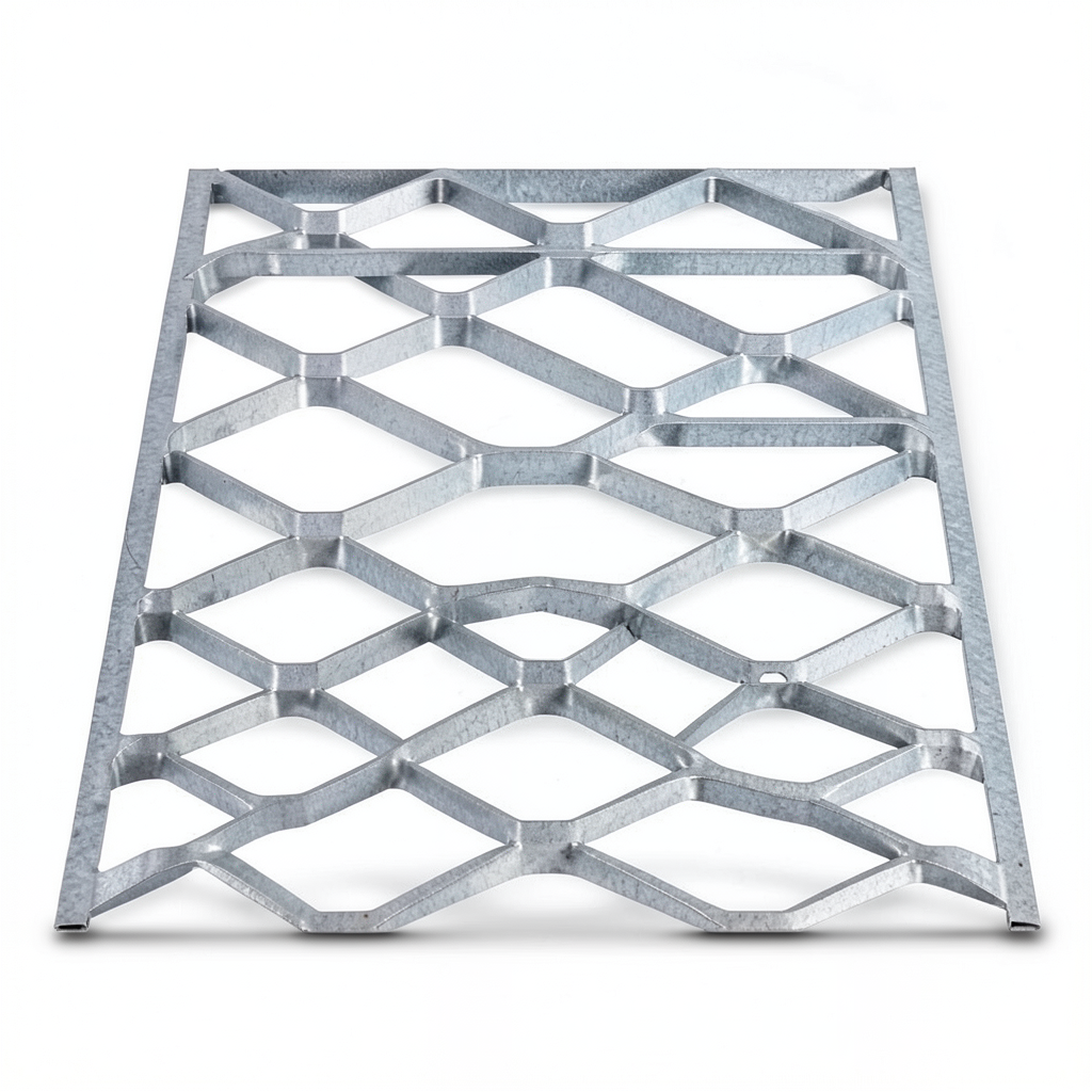Galvanised Steel Expanded Metal Mesh Bahri Thickness 2.7 mm Width 1.22 m Length 4 m