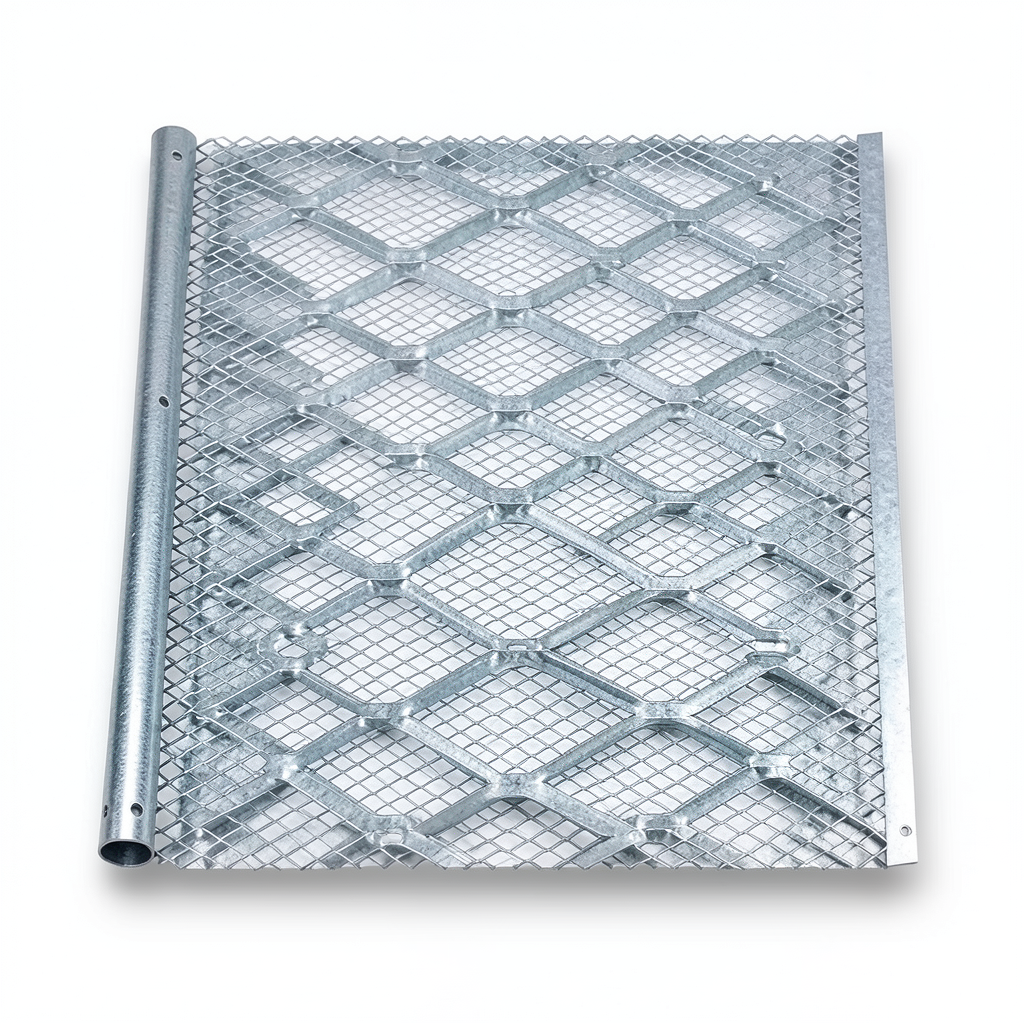 Galvanised Steel Expanded Metal Mesh Bahri Thickness 1.7 mm Width 1.22 m Length 5 m