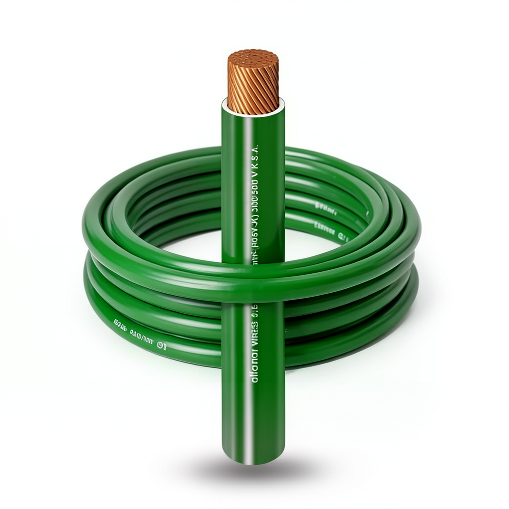 لفة سلك كهرباء مفرد نحاس شعر عزل PVC، مقاس 95 mm2، 600/1000 فولت | شركة الفنار