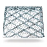 Galvanised Steel Expanded Metal Mesh Bahri Thickness 1.8 mm Width 1.22 m Length 5 m
