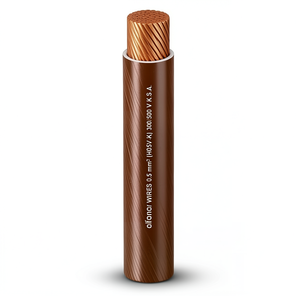Alfanar 185 mm2 Single Electrical Wire 450/750V, Flexible Copper PVC Insulation 2mm | Al Fanar