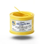 2.5mm2 NYA Electric Wire 450/750V Stranded Copper PVC 90°C Yellow | Asharqiyah Cables Company for Industry