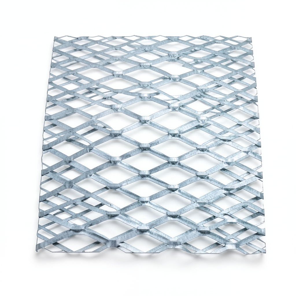 Galvanised Steel Expanded Metal Mesh Bahri Thickness 1.5 mm Width 1.22 m Length 6 m