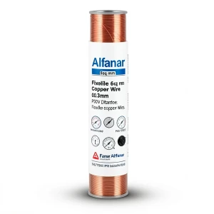 سلك نحاس مرن 6 ملم²، قطر 0.3 مم، 450/750 فولت، عزل PVC | شركة الفنار