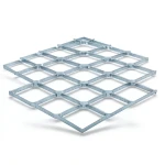 Galvanised Steel Expanded Metal Mesh Bahri Thickness 1.5 mm Width 1.22 m Length 6 m