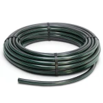 لفة أنابيب بلاستيك HDPE ضغط 12.5 بار PE 80 قطر خارجي 160 مم SDR 11 أسود مع خطوط خضراء