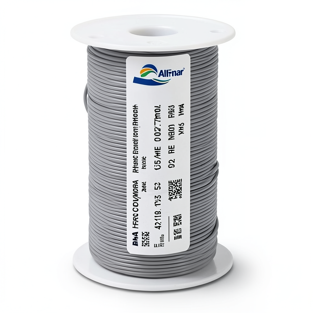 1.5mm Flexible Wire, Copper Conductor 0.25mm Diameter, 450/750V, Heat Resistant PVC Insulation, Gray | Al Fanar