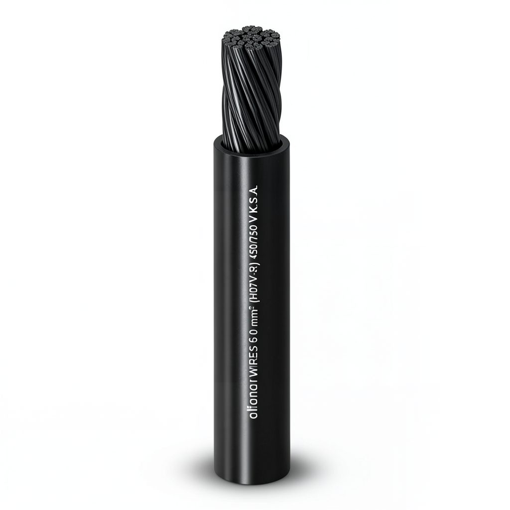 سلك كهرباء مجدول نحاس مقاس 150mm 450/750V معزول PVC لون أسود | شركة الفنار