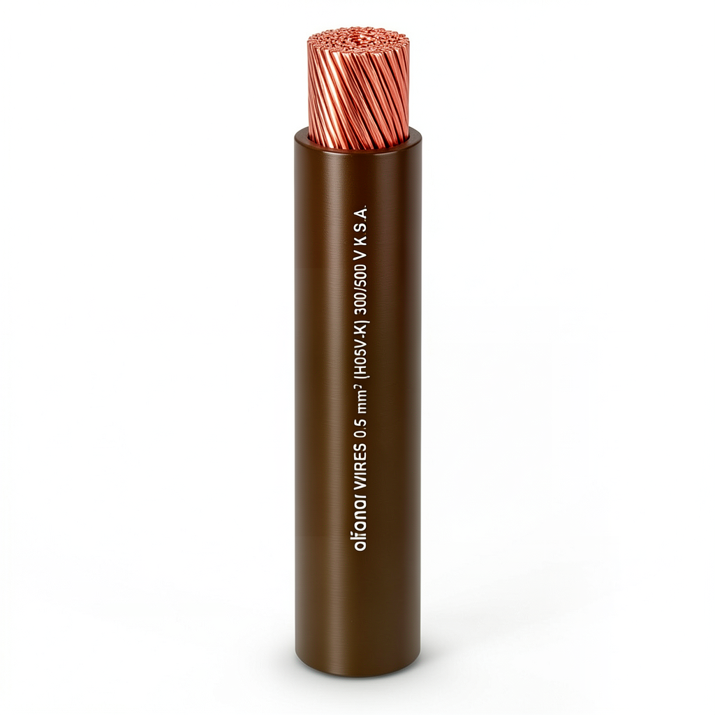 Flexible Copper Wire 95 mm² 450/750V PVC Insulation 1.6mm Thickness, Brown | Al Fanar