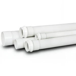 UPVC Pipe for Sewerage Systems SDR 34.4 Size 63 mm Thickness 1.9 mm White Color