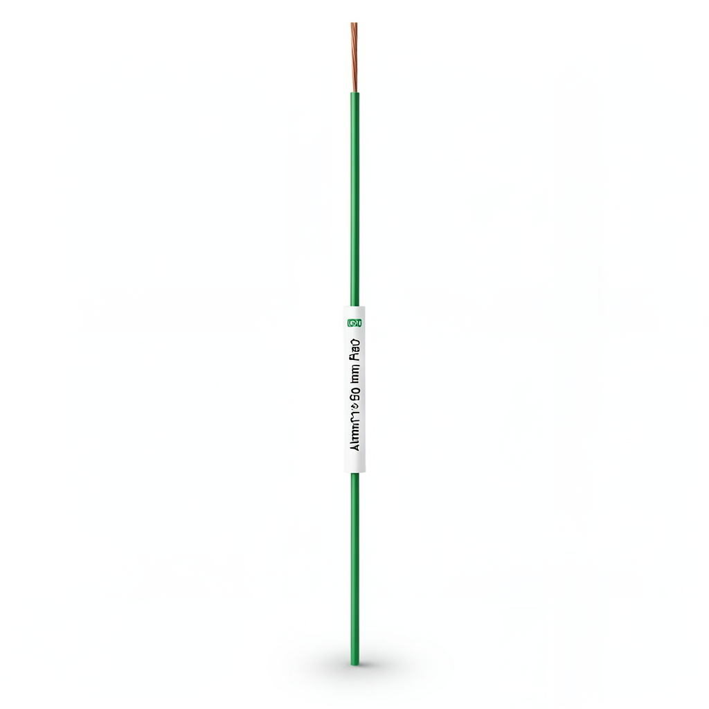 سلك مفرد نحاس مجدول معزول PVC، مقاس 1.5mm، 450/750 فولت، أخضر | شركة الفنار