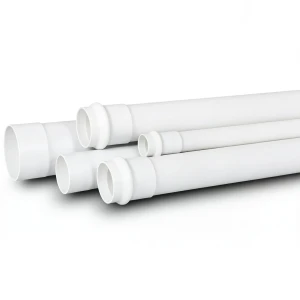 UPVC Plastic Pipe for Sewerage Systems SDR 33 40 mm OD Thickness 1.5 mm White