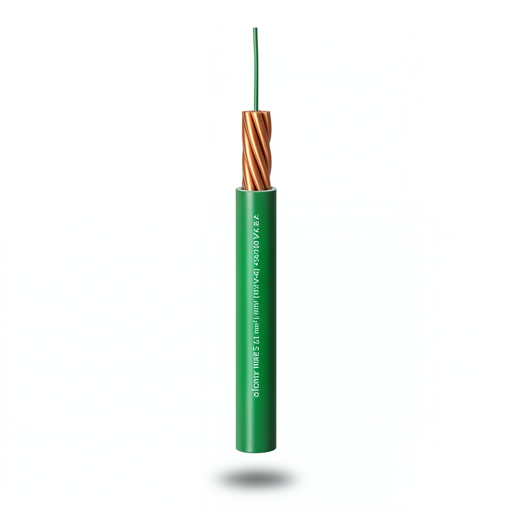 سلك كهرباء نحاس مجدول معزول PVC، مقاس 2.5mm، 450/750 فولت، أخضر | شركة الفنار