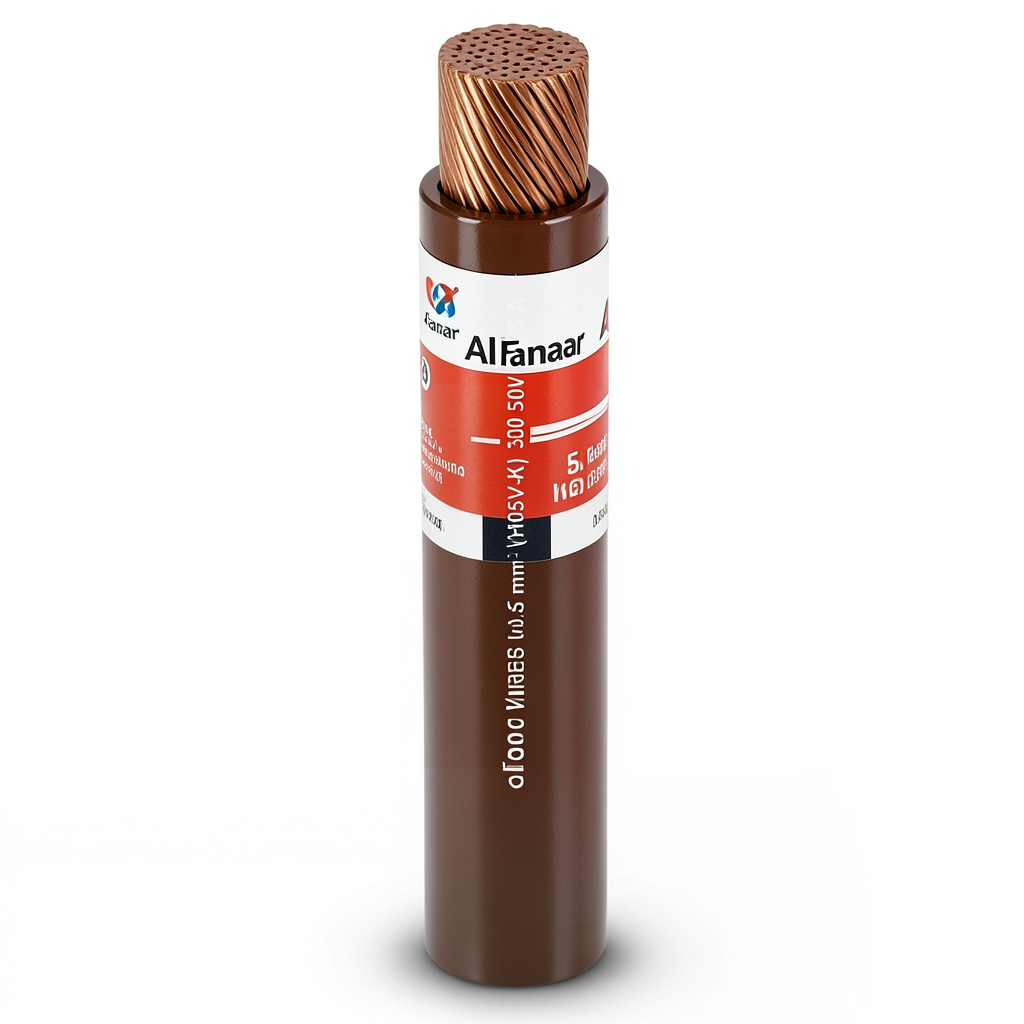 Flexible Copper Wire 150 mm² 450/750V PVC Insulation 1.8mm Thick, Brown | Al Fanar