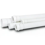 أنابيب بلاستيك UPVC لأنظمة الصرف الصحي SDR 33 قطر خارجي 40 مم سمك 1.5 مم لون أبيض