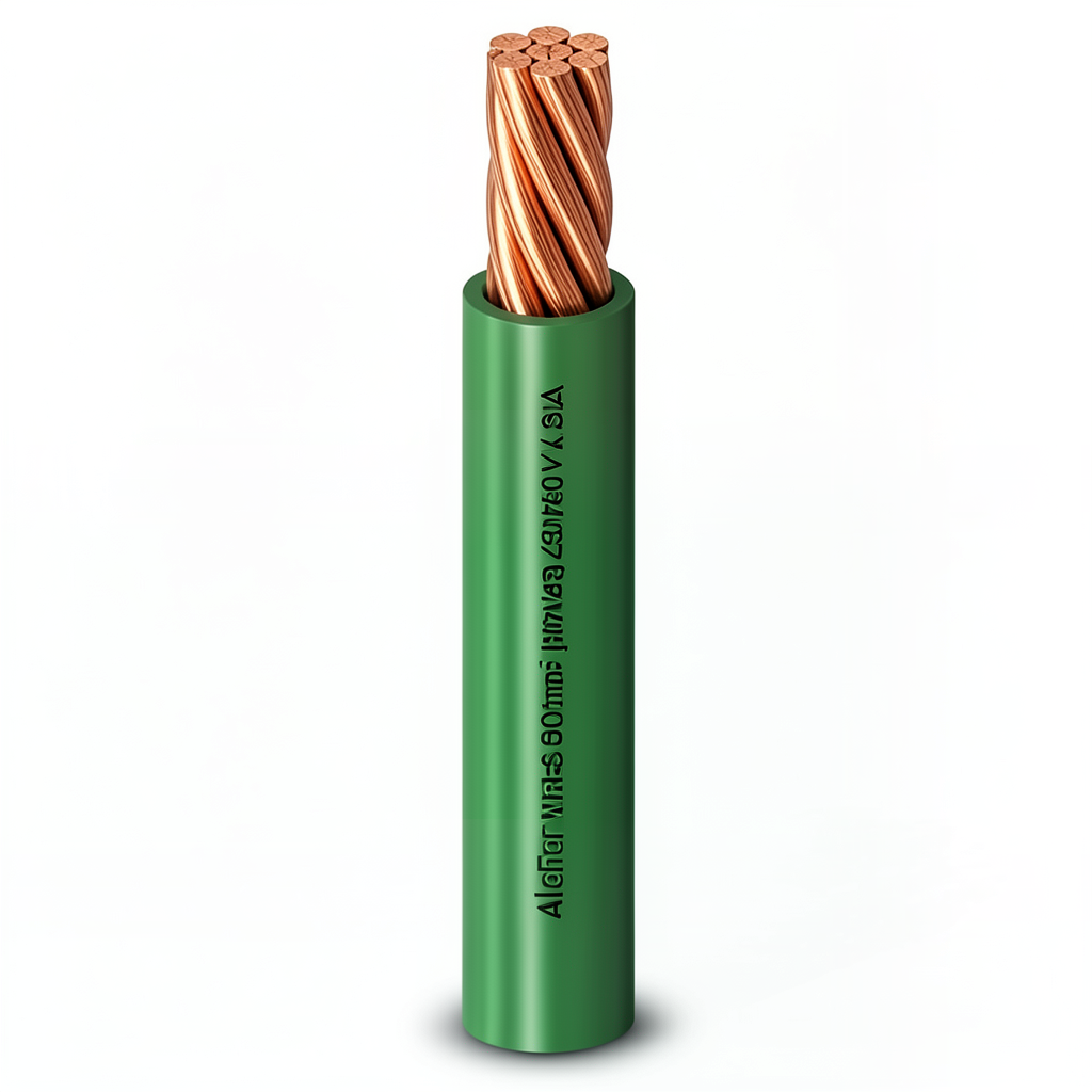 سلك مفرد نحاس مجدول معزول PVC، مقاس 25 mm2، 450/750 فولت، أخضر | شركة الفنار