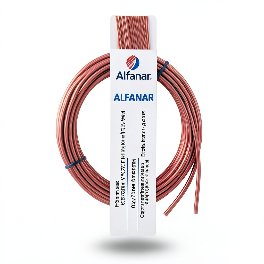 سلك نحاس مرن 6 ملم²، قطر 0.3 مم، 450/750 فولت، عزل PVC | شركة الفنار
