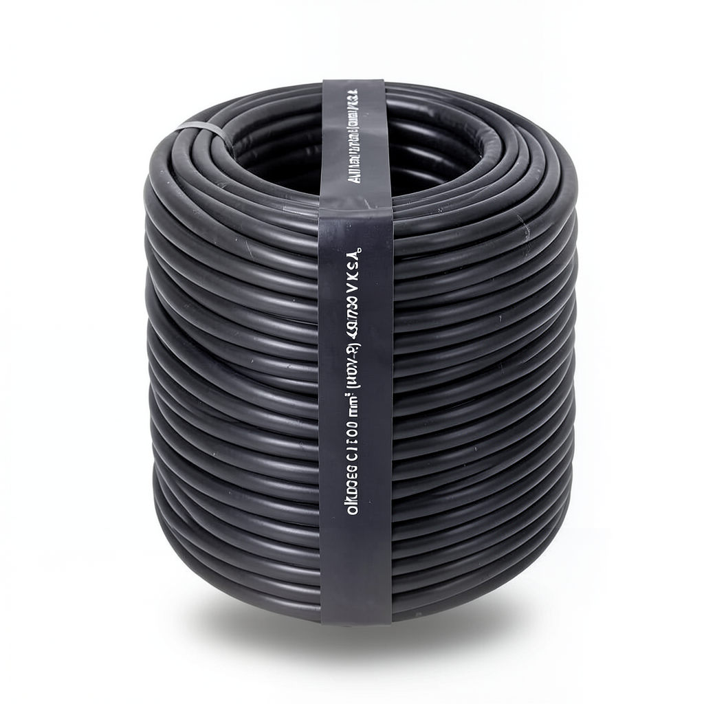 لفة سلك كهرباء مجدول نحاس 300 مم2 450/750 فولت معزول PVC، أسود | شركة الفنار