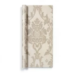 Classic Wallpaper Length 10m, Width 0.53m, Beige Color