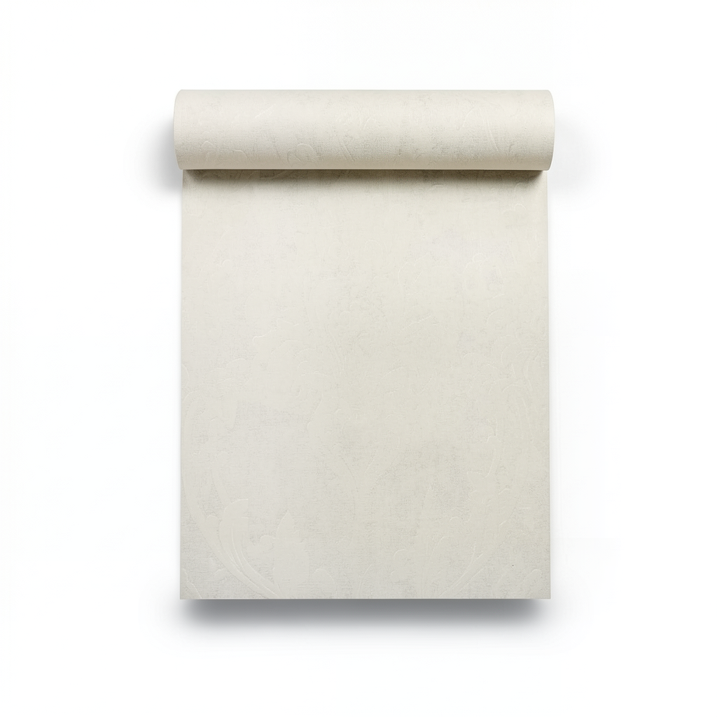 Classic Wallpaper Length 10m, Width 0.53m, Pale Beige Color