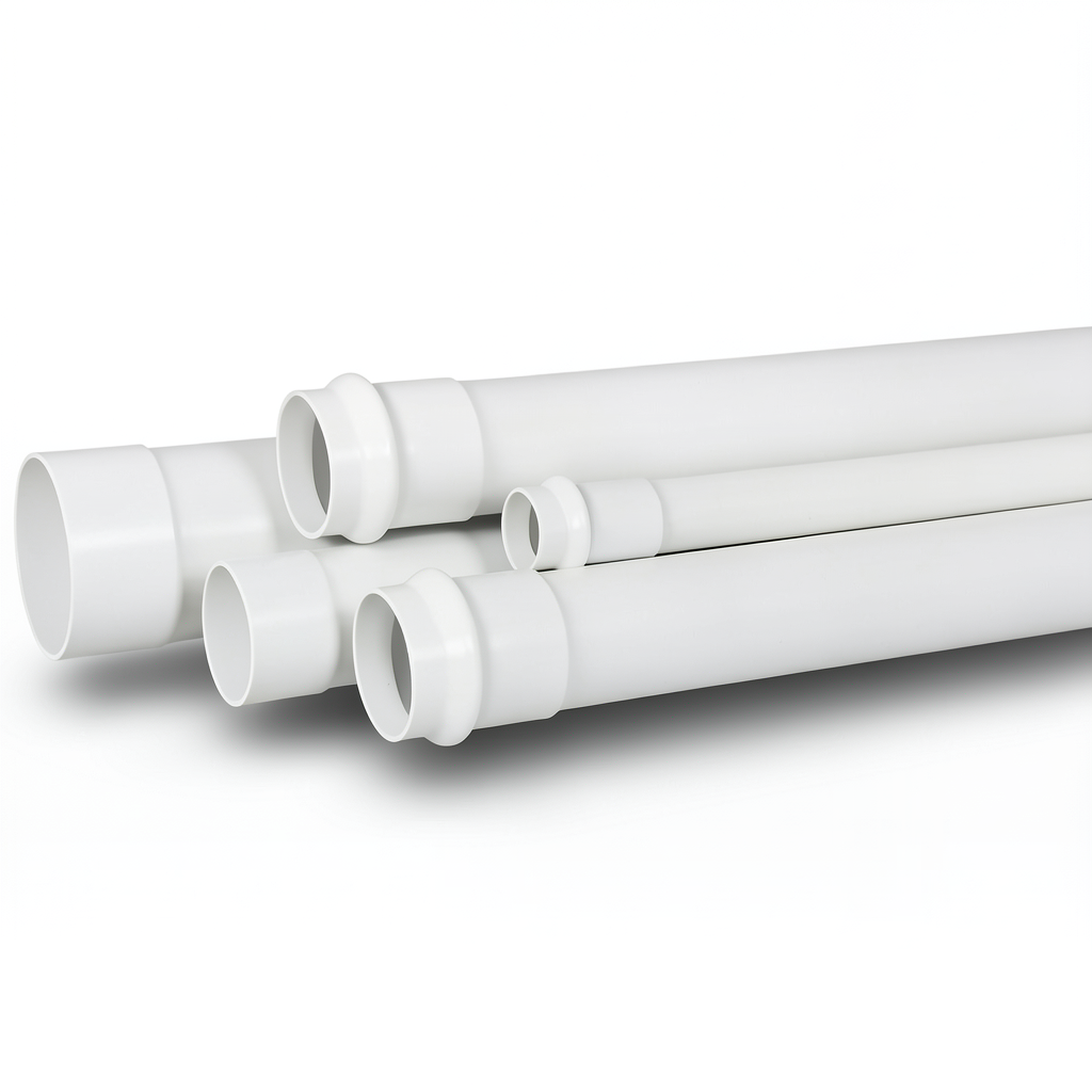 مواسير UPVC لأنظمة الصرف الصحي SDR 34.4 مقاس 63 مم سماكة 1.9 مم لون أبيض
