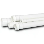 أنابيب بلاستيك UPVC لأنظمة الصرف الصحي SDR 34.4 مقاس 75 ملم سمك 2.2 ملم لون أبيض