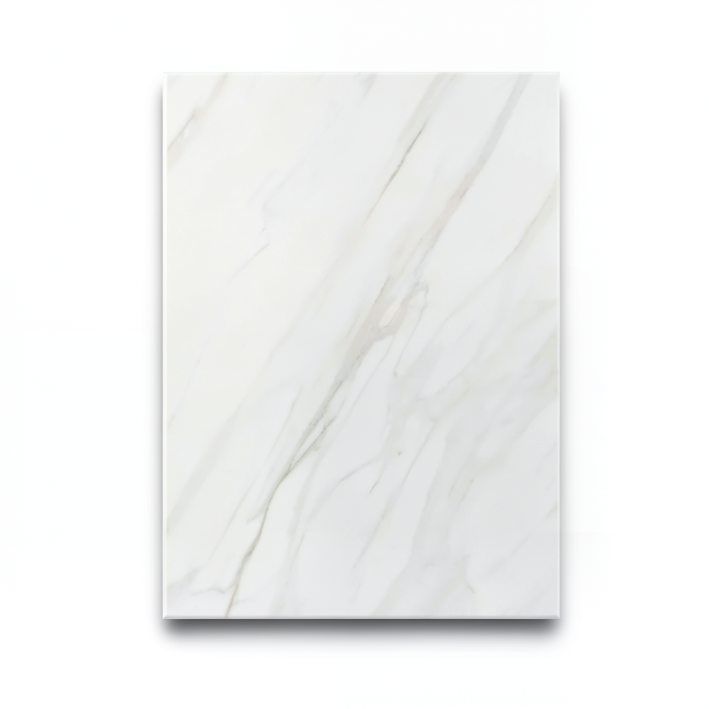 Porcelain Tiles Size 120x180 cm, White Color, Statuario Model