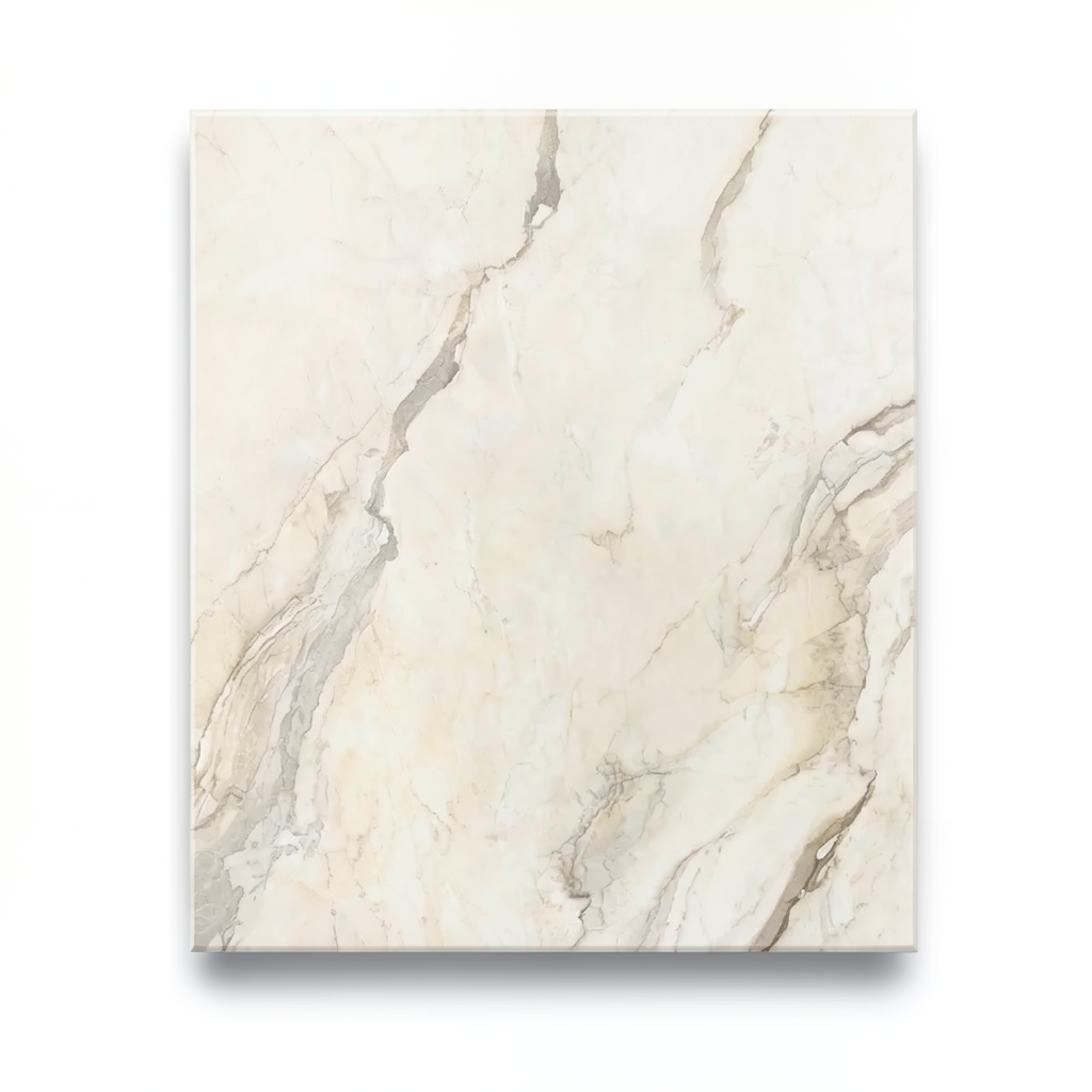 بورسلان بلاط مقاس 120 ×180 سم، لون كريمي، موديل Glacier