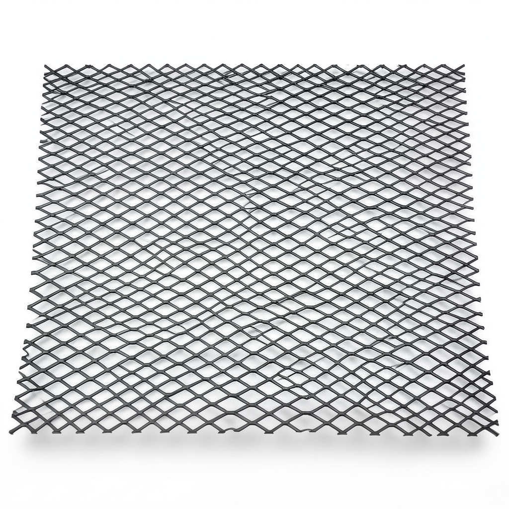 سلك شبك ممدد (بقلاوه) حديد اسود سماكة 3 مم مقاس 1.22×2 متر