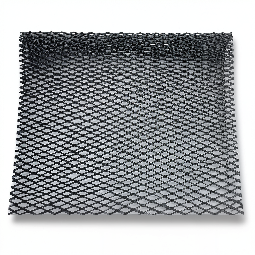 شبك بقلاوة حديد اسود مموج سماكة 3.8 ملم عرض 1.22 متر طول 5 متر