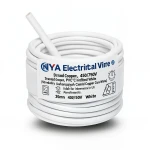 لفة سلك كهرباء 35 مم NYA 450/750 فولت، نحاس مجدول، معزول PVC 90°C، أبيض | شركة كابلات الشرقية للصناعة