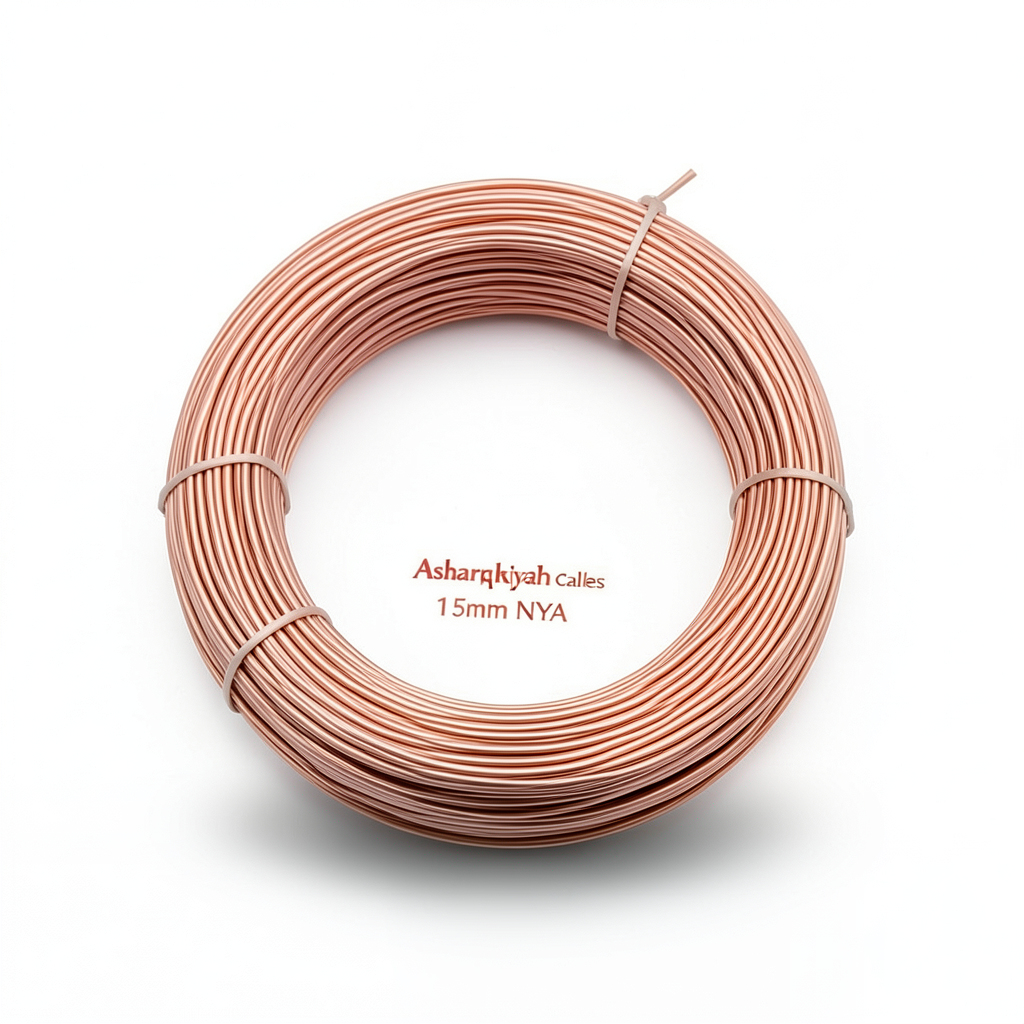 لفة سلك كهرباء 1.5 مم NYA 450/750 فولت، نحاس مجدول عزل PVC 90°C، أزرق | شركة كابلات الشرقية للصناعة